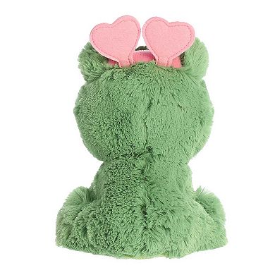Aurora Small Green Love On The Mind 6" Love You Frog Heartwarming Stuffed Animal