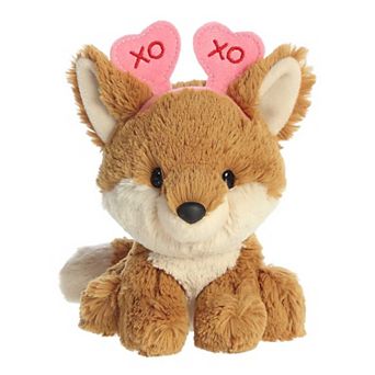 Aurora Small Brown Love On The Mind 6" Xoxo Fox Heartwarming Stuffed Animal