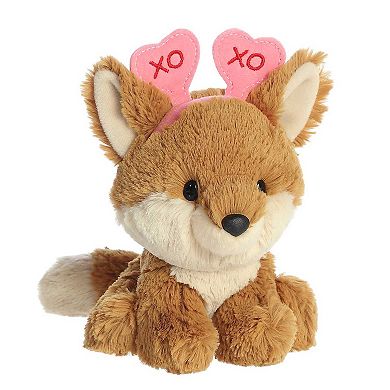 Aurora Small Brown Love On The Mind 6" Xoxo Fox Heartwarming Stuffed Animal