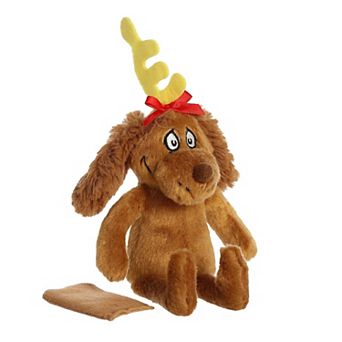 Aurora Small Brown Dr. Seuss Shoulderkin 7" Max Whimsical Stuffed Animal