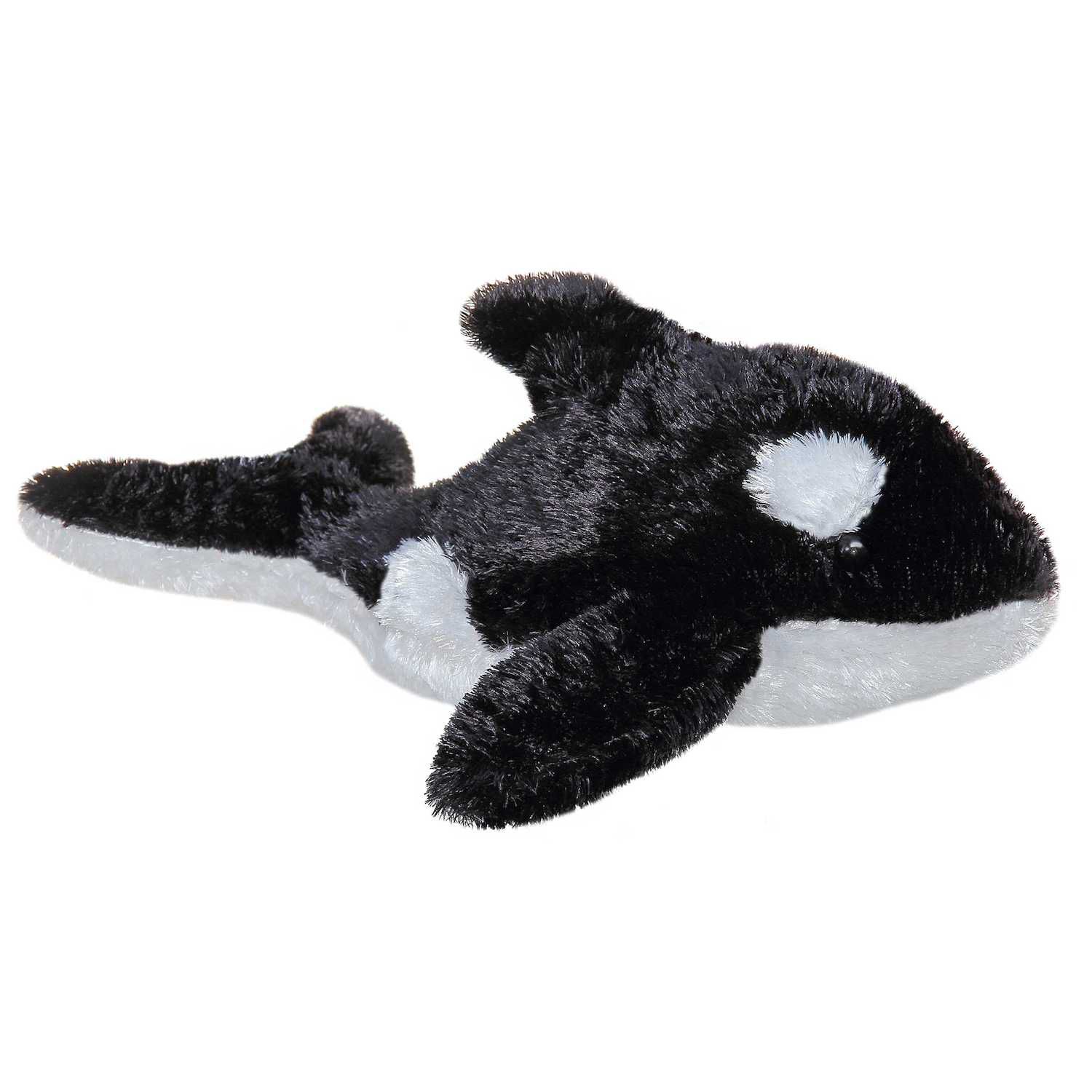 Детские мягкие игрушки Aurora Small Black Mini Flopsie 8" Orca Adorable Stuffed Animal