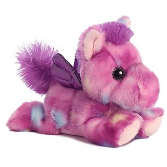 Aurora - Small Purple Bright Fancies - 7" Tutti Frutti Pegasus - Vibrant Stuffed Animal