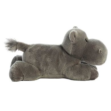 Aurora Medium Gray Flopsie 12" Howie Hippo Adorable Stuffed Animal