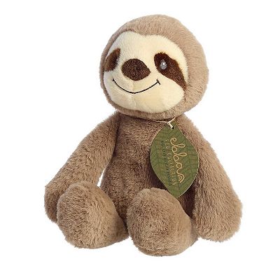 Ebba Large Brown Eco Ebba 12.5" Silas Sloth Eco-friendly Baby Stuffed Animal