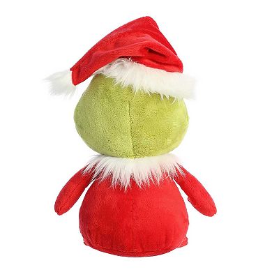 Aurora Medium Red Dr. Seuss 9.5" Pop Art Santa Grinch Whimsical Stuffed Animal