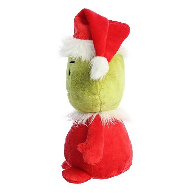 Aurora Medium Red Dr. Seuss 9.5" Pop Art Santa Grinch Whimsical Stuffed Animal