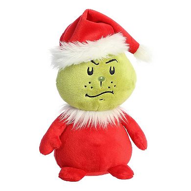 Aurora Medium Red Dr. Seuss 9.5" Pop Art Santa Grinch Whimsical Stuffed Animal