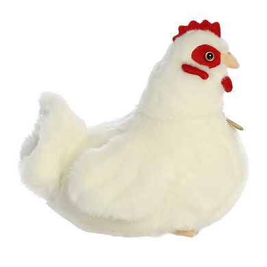 Aurora Small White Miyoni 9" White Hen Adorable Stuffed Animal