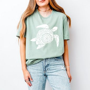 Simply Sage Market Turtle Mandala Short Sleeve Tee