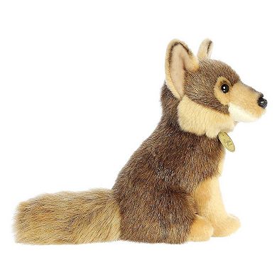 Aurora Medium Brown Miyoni 9.5" Coyote Adorable Stuffed Animal