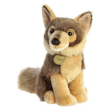 Aurora Medium Brown Miyoni 9.5" Coyote Adorable Stuffed Animal