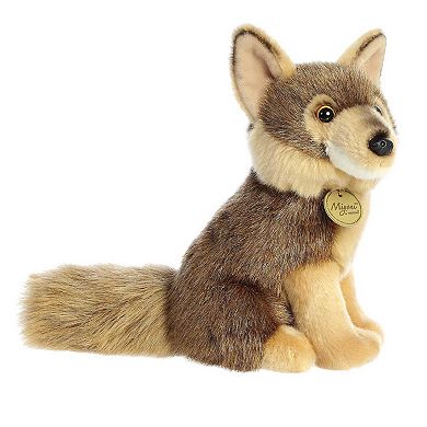 Aurora Medium Brown Miyoni 9.5" Coyote Adorable Stuffed Animal