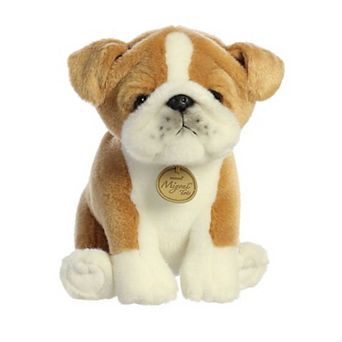 Aurora Small White Miyoni Tots 8.5" Bulldog Pup Adorable Stuffed Animal