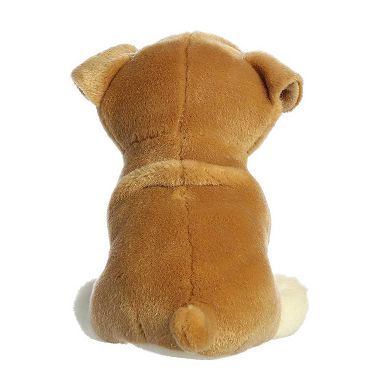 Aurora Small White Miyoni Tots 8.5" Bulldog Pup Adorable Stuffed Animal
