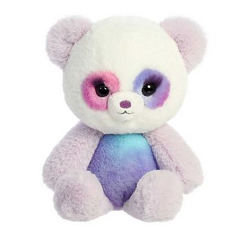 Aurora Small Purple Sweet Pop 9" Grape Swirl Panda Colorful Stuffed Animal