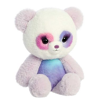 Aurora Small Purple Sweet Pop 9" Grape Swirl Panda Colorful Stuffed Animal