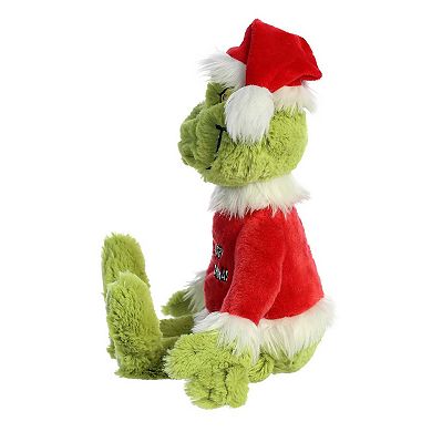 Aurora Large Green Dr. Seuss 16" Merry Grinchmas Grinch Whimsical Stuffed Animal