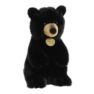 Aurora Medium Black Miyoni Tots Sitting Pretty 10" American Black Bear Cub Adorable Stuffed Animal