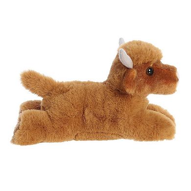 Aurora Small Brown Mini Flopsie 8" Highland Cow Adorable Stuffed Animal