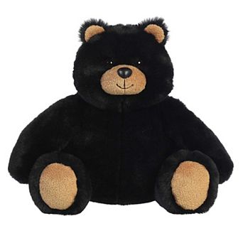 Aurora Medium Black Bear 11" Bronson Black Bear Snuggly Stuffed Animal
