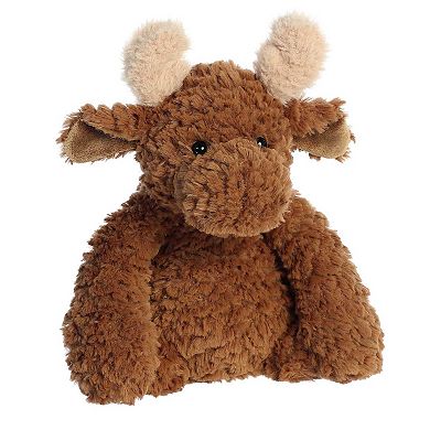 Aurora Medium Brown Nubbles 10" Moose Adorable Stuffed Animal