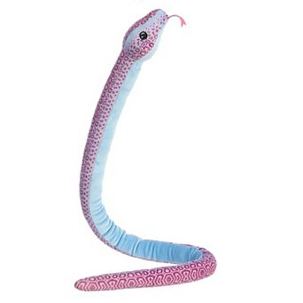 Aurora X-large Pink Snake Kusheez 51" Pastel Tie Dye Playful Stuffed Animal