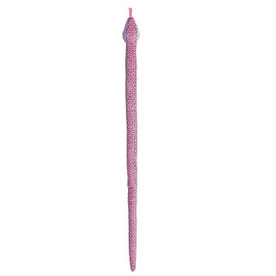 Aurora X-large Pink Snake Kusheez 51" Pastel Tie Dye Playful Stuffed Animal