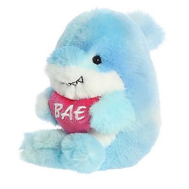 Aurora Mini Blue Rolly Pet 5" Bae Shark Round Stuffed Animal