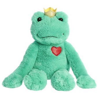 Aurora Large Green Valentine 18" Frog Prince Heartwarming Stuffed Animal
