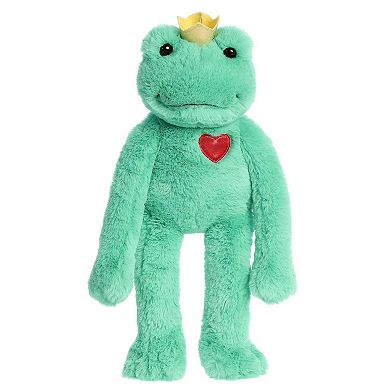 Aurora Large Green Valentine 18" Frog Prince Heartwarming Stuffed Animal