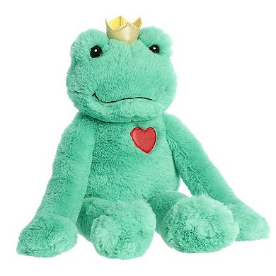 Aurora Large Green Valentine 18" Frog Prince Heartwarming Stuffed Animal
