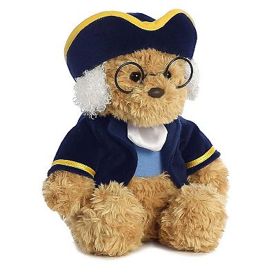 Aurora Medium Brown Bear 10" Ben Franklin Bear Snuggly Stuffed Animal