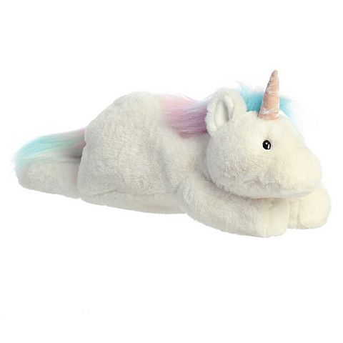 Детские мягкие игрушки Aurora Large White Snoozles 18" Unicorn Laid-back Stuffed Animal