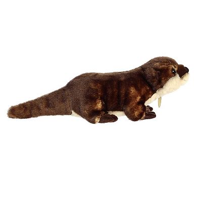 Aurora Large Brown Miyoni Tots 14" River Otter Pup Adorable Stuffed Animal