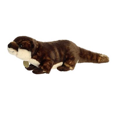 Aurora Large Brown Miyoni Tots 14" River Otter Pup Adorable Stuffed Animal