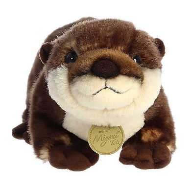 Aurora Large Brown Miyoni Tots 14" River Otter Pup Adorable Stuffed Animal
