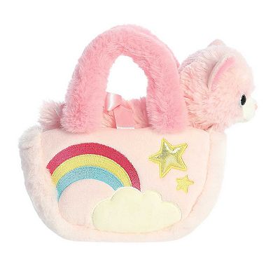 Aurora Small Pink Fancy Pals 7" Pastel Rainbow Fashionable Stuffed Animal