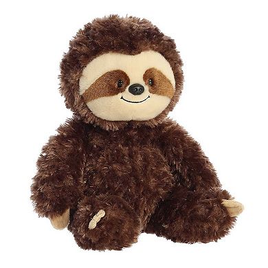 Aurora Medium Brown Tubbie Wubbies 12" Sloth Snuggly Stuffed Animal