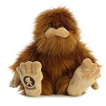 Aurora Large Brown Fantasy 16.5" Big Foot Mysterious Stuffed Animal