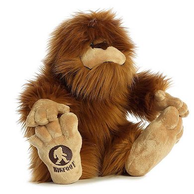 Aurora Large Brown Fantasy 16.5" Big Foot Mysterious Stuffed Animal