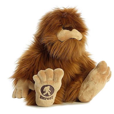 Aurora Large Brown Fantasy 16.5" Big Foot Mysterious Stuffed Animal