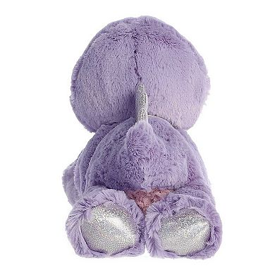 Aurora Small Purple Precious Moments 8.5" Stella Stegosaurus Inspirational Stuffed Animal