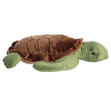 Aurora Large Green Super Flopsie 27" Sea Turtle Adorable Stuffed Animal