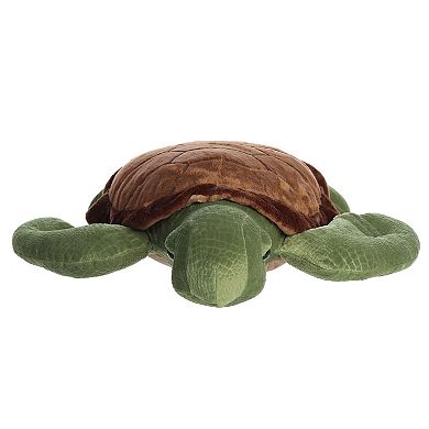 Aurora Large Green Super Flopsie 27" Sea Turtle Adorable Stuffed Animal