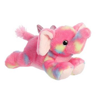 Aurora Small Pink Bright Fancies 7" Candyapple Elephant Vibrant Stuffed Animal