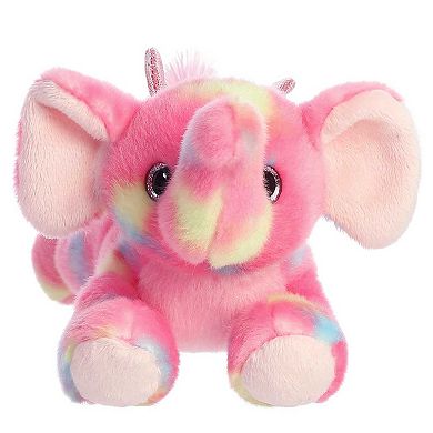 Aurora Small Pink Bright Fancies 7" Candyapple Elephant Vibrant Stuffed ...