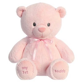 Ebba Large My First Teddy 28" Pink Adorable Baby Stuffed Animal