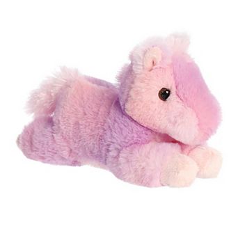 Aurora Small Pink Mini Flopsie 8" Rainbow Pony Adorable Stuffed Animal