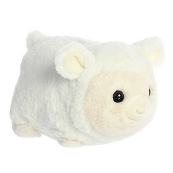 Aurora Medium White Spudsters 10" Sharla Sheep Adorable Stuffed Animal
