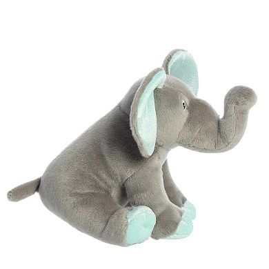 Aurora Medium Gray Destination Nation 12" Mint Elephant Adventurous Stuffed Animal